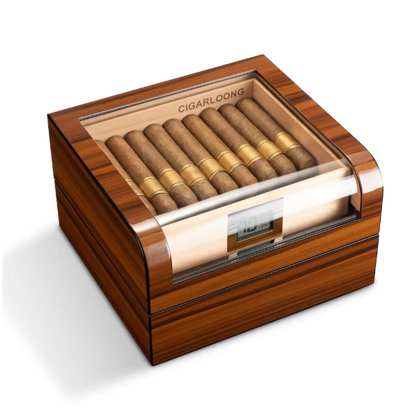 CIGARLOONG Premium Large Capacity Cigar Humidor Storage Box